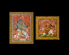 Two Orissa school paintings,India, second half 20th century
Durga; Krishna and Radha
varnished...