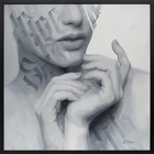 Sagaz, Brazilian b.1988- Handz, 2021; oil on canvas, signed verso, sheet: 80 x 80cm, 