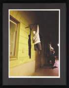 Property of a KAWS collector, 
Mark Jenkins, 
American b.1970- 
Hang on, 2014; 
c-print on...