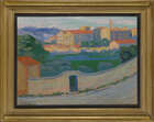 
	
		Augustin Carrera, 
		Spanish/French, 1878-1952- 
		Usine à Marseille; 
		oil on...