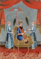 
	
		A group of four reverse glass paintings, Indian or China for the Indian market, 19th...