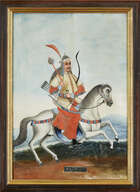 
	
		A group of four reverse glass paintings, Indian or China for the Indian market, 19th...