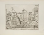 Joseph Hecht, Polish 1891-1951, Paris, Rue des Pretres Saint-Severin, Rue Mouffetard,...
