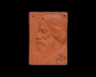 Somnath Hore (Indian 1921-2006),Portrait of Rabindranath Tagore,
Unglazed clay, signed lower...