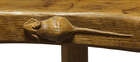 
	
		Robert Thompson (1876-1955), a Mouseman English oak three-legged stool
		c.1970, signed...