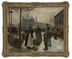 
	
		William Henry Bartlett, 
		Irish 1858-1932- 
		Hot Soup by the Church of...