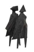
	
		Lynn Chadwick RA, 
		British, 1914-2003 - 
		 
		Maquette VII Walking Couple, 1976;...