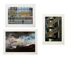 Brendan Neiland, British b.1941- Autumn Landscape, 1982; Times Square, 1983; Lloyds, 1982; three...