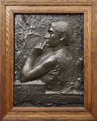 
	
		Charles Pierre Van Der Stappen (Belgian 1843-1910), a patinated bronze relief panel...
