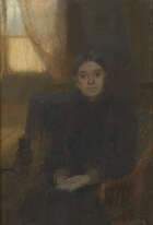 
	
		Walter Frederick Osborne RHA ROI, 
		Irish 1859-1903- 
		 
		Portrait of Annie Jane...