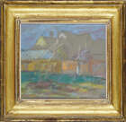 
	
		Peggy Somerville, 
		British 1918-1975- 
		
		Farm Buildings, Middleton;
		 
		