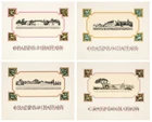 Tom Phillips, British, 1937-2022, O Raisins O Chateaux; four lithographs in colours, all...