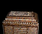 A mother of pearl, tortoise shell inlaid casket, Ottoman Turkey or provinces, 18th/19th...