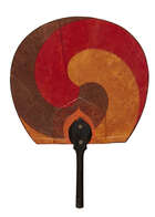 
	
		A collection of Japanese fans, late 19th-early 20th century, including a silk embroidered...