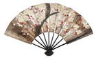 
	
		A collection of Japanese fans, late 19th-early 20th century, including a silk embroidered...