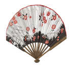 
	
		A collection of Japanese fans, late 19th-early 20th century, including a silk embroidered...
