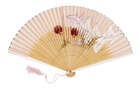 
	
		A collection of Japanese fans, late 19th-early 20th century, including a silk embroidered...