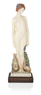 
	
		Harry Parr (1882-1966), 
		 
		&#39;Primavera&#39; model of a female nude with rabbits, 1926,...