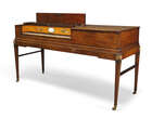 
	
		A George III mahogany cased square piano by Longman & Broderip, with ebony and ivory keys...