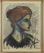 
	
		Sigurd Valdemar Lonholdt, 
		Danish 1910-2001 - 
		 
		Self portrait of the artist...