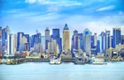 To Be Sold with No Reserve: Dallas G. Molerin, American 21st Century, Manhattan Skyline, 2009; 