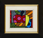 
	
		Romero Britto, 
		Brazilian b.1963- 
		 
		Apple; 
		 
		acrylic on board, signed in...