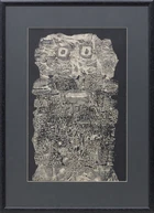 Jean Dubuffet, French 1901-1985, Composition Barbe, 1959; collotype on paper, unsigned, from the...