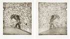 
	
		Colin Self, 
		British b.1941- 
		 
		Untitled, 2009; 
		 
		two etchings on wove,...