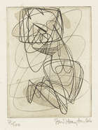 
	
		Stanley William Hayter CBE,
		British 1901-1988;
		 
		New Year&#39;s Greeting Card [Black &...