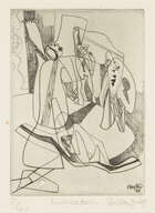 
	
		Stanley William Hayter CBE, 
		British 1901-1988- 
		 
		Invocation [Black & Moorhead...