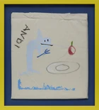 Andi Fischer, German b.1987- Tow Tote Bags, 2021; unique pen drawings with screen printed...