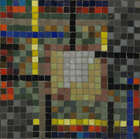 
	
		John Piper (1903-1992), a mosaic tiled coffee table   
		c.1950, one tile bearing...