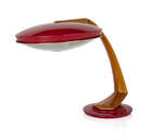
	
		Fase, 
		 
		&#39;Boomerang&#39; desk lamp, circa 1960, 
		Lacquered steel, glass, 
		
