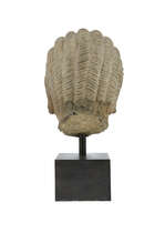 
	
		A Greek style terracotta of Buddhist Donor, Gandhara, 3th-4th century, the mouth depicted...