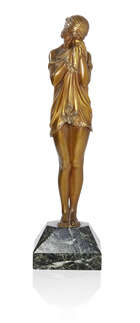 Demetre H. Chiparus (Romanian/French 1886-1947), The little sad one a patinated and gilt bronze...