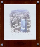 British School, 21st Century
City Point, London; 
2 lithographs in colour, signed in pencil...