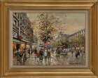 
	
		Antoine Blanchard, 
		French 1910 - 1988 - 
		 
		Les Grands Boulevards, Paris en 1900;...