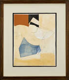 
	
		Adrian Heath, 
		British 1920-1992- 
		 
		Untitled in orange, red and green;...