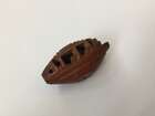 
	
		A Chinese hediao nut and stand, early 20th century, carved as a boat and inscribed to the...