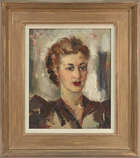 
	
		Boris Pastoukoff,  
		Russian 1894-1974-
		 
		Portrait of a Woman;
		 
		oil on...