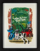 Mr Brainwash,French b. 1966-Artist's Best Friend, 2020; screenprint on archival paper, signed and...