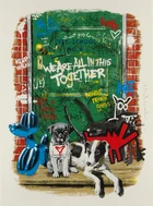 Mr Brainwash,French b. 1966-Artist's Best Friend, 2020; screenprint on archival paper, signed and...