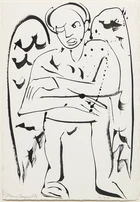David Somerville, 
British b.1962 - Four ink on paper works including 'Angel, 2001'; ink on...