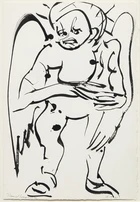 David Somerville, 
British b.1962 - Four ink on paper works including 'Angel, 2001'; ink on...