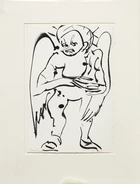David Somerville, 
British b.1962 - Four ink on paper works including 'Angel, 2001'; ink on...