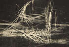 
	
		Henry Cliffe, 
		British 1919-1983- 
		Composition in blue and black; 
		lithograph...