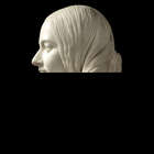
	
		Sir John Robert Steell, Scottish, 1804-1892, a marble bust of a young woman, dated 1856,...