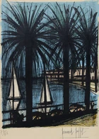Bernard Buffett, French 1928-1999, Cannes, 1960; lithograph printed in colours, signed and...