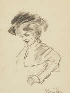 
	
		Théophile Alexandre Steinlen, 
		Swiss/French 1859-1923
		Etude de femme au...