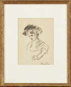 
	
		Théophile Alexandre Steinlen, 
		Swiss/French 1859-1923
		Etude de femme au...